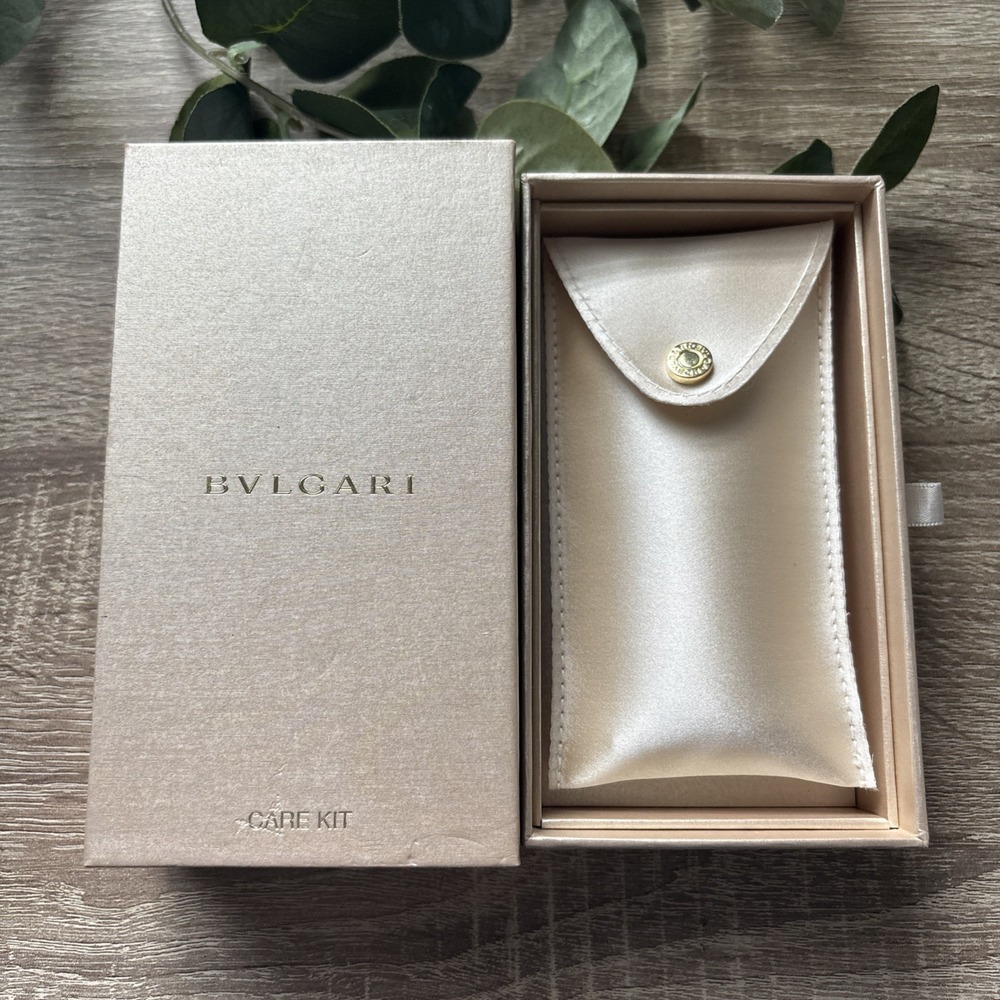 Authentic BVLGARI Jewelry Care Kit – Luxury Cleaning Pouch & Gift Box Set